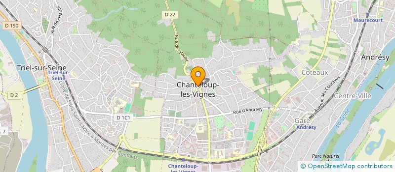 localisation de l'entreprise MONSIEUR ALLAN DELORME  CHANTELOUP-LES-VIGNES