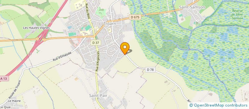 localisation de l'entreprise MONSIEUR ALLAN DONATIEN  TROARN