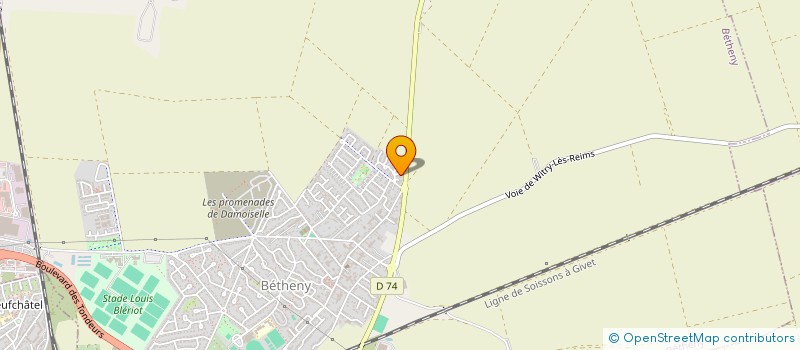 localisation de l'entreprise MONSIEUR ALLAN DOSNE  BETHENY