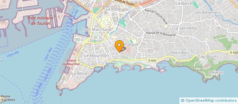 localisation de l'entreprise MONSIEUR ALLAN DUEE  TOULON