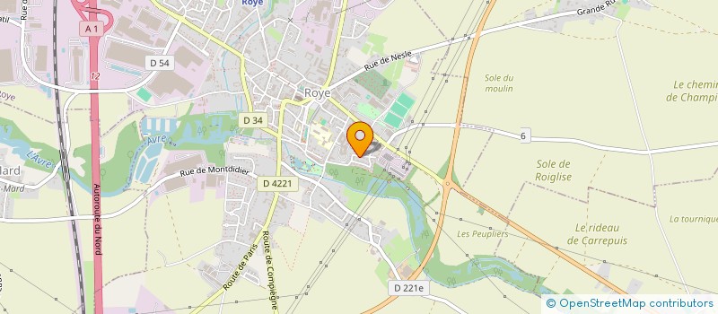 localisation de l'entreprise MONSIEUR ALLAN DUHIN  ROYE