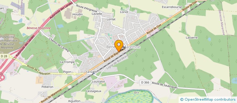 localisation de l'entreprise MONSIEUR ALLAN DUPIN  BENESSE-MAREMNE