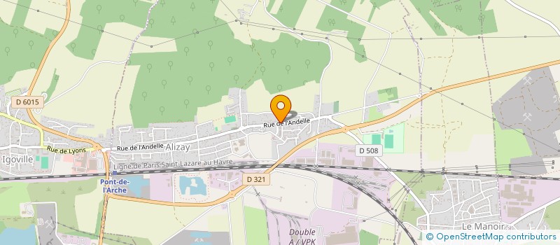 localisation de l'entreprise MONSIEUR ALLAN DUQUENOY  ALIZAY