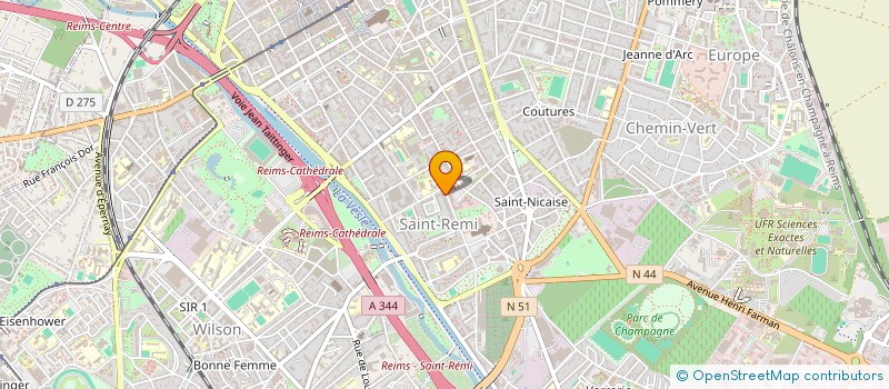 localisation de l'entreprise MONSIEUR ALLAN ERARD  REIMS