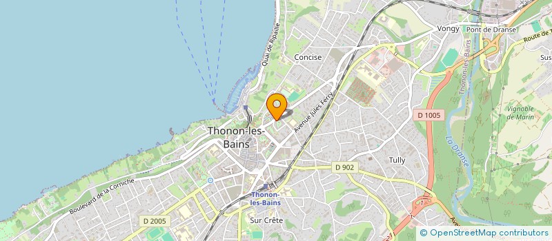 localisation de l'entreprise MONSIEUR ALLAN FLORENT à THONON-LES-BAINS