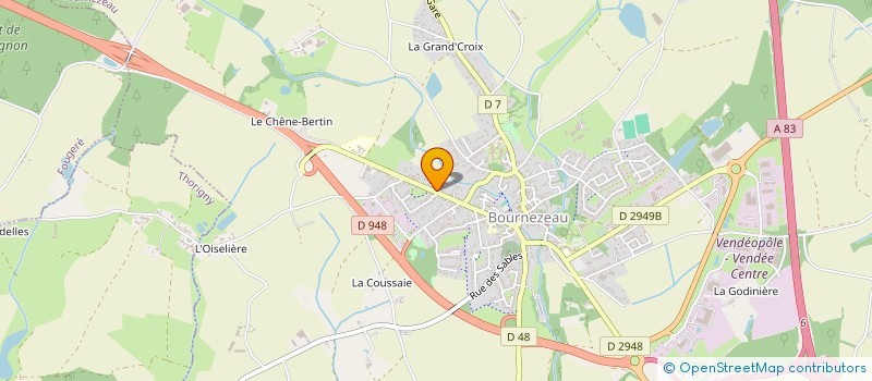 localisation de l'entreprise MONSIEUR ALLAN GABORIT  BOURNEZEAU