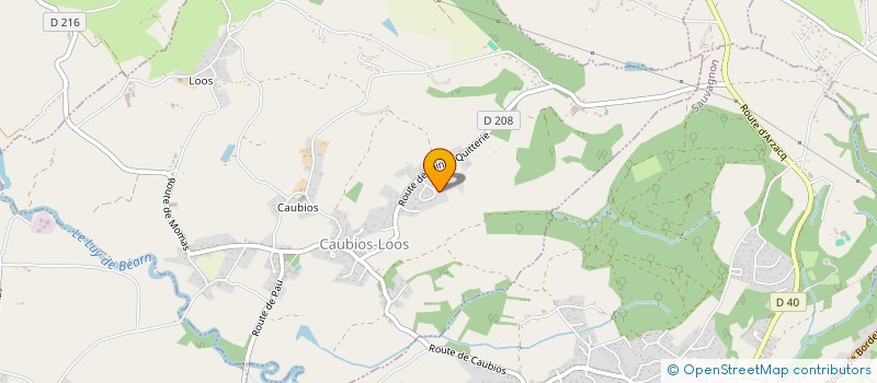 localisation de l'entreprise MONSIEUR ALLAN GARCIA  CAUBIOS-LOOS