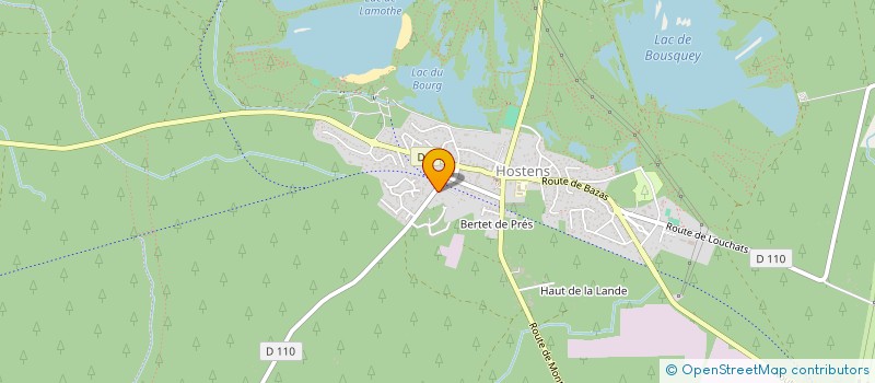 localisation de l'entreprise MONSIEUR ALLAN GOUIONNET  HOSTENS