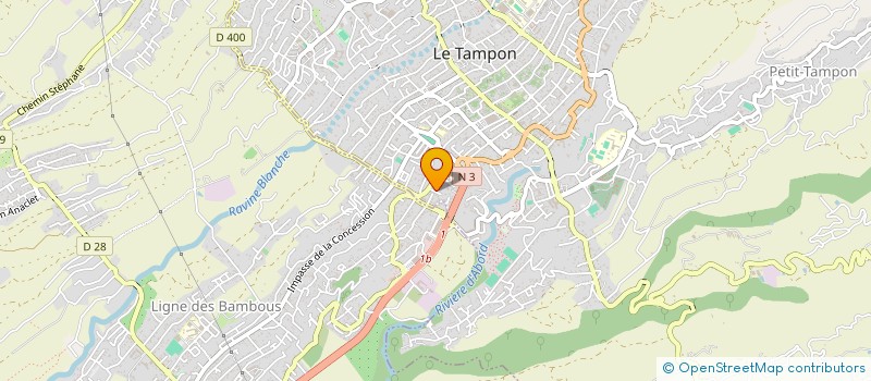 localisation de l'entreprise MONSIEUR ALLAN GRONDIN  LE TAMPON