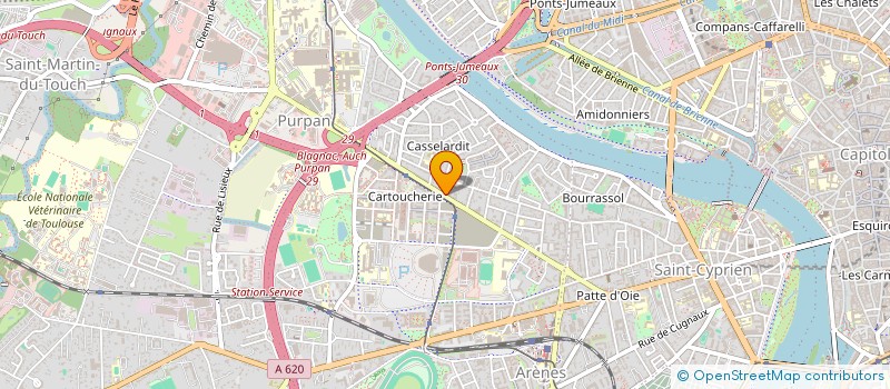 localisation de l'entreprise MONSIEUR ALLAN GUIGNOLET  TOULOUSE