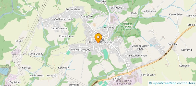 localisation de l'entreprise MONSIEUR ALLAN GUILLEMER  ERGUE-GABERIC