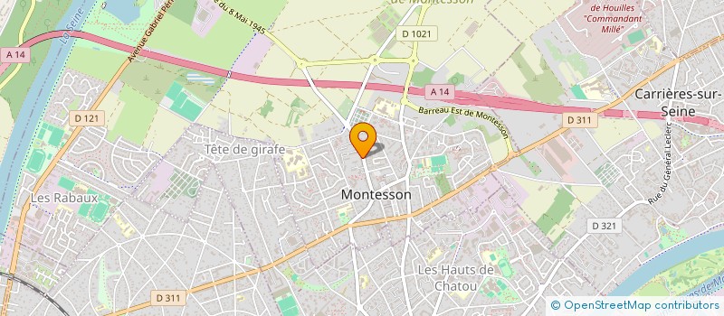 localisation de l'entreprise MONSIEUR ALLAN GUILLEMIN  MONTESSON