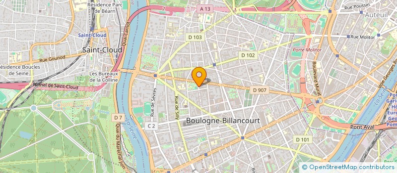 localisation de l'entreprise MONSIEUR ALLAN HUON à BOULOGNE-BILLANCOURT