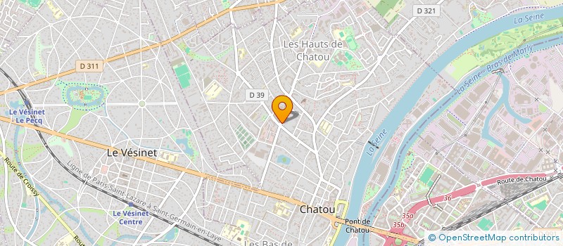 localisation de l'entreprise MONSIEUR ALLAN-JOACHIM KADJOMOU à CHATOU