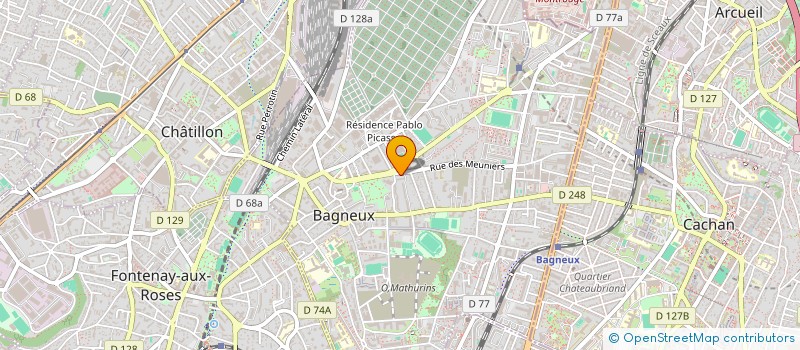 localisation de l'entreprise MONSIEUR ALLAN KIVUILA KALONJI NSENDA à BAGNEUX