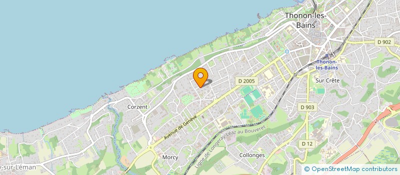 localisation de l'entreprise MONSIEUR ALLAN LACROIX  THONON-LES-BAINS