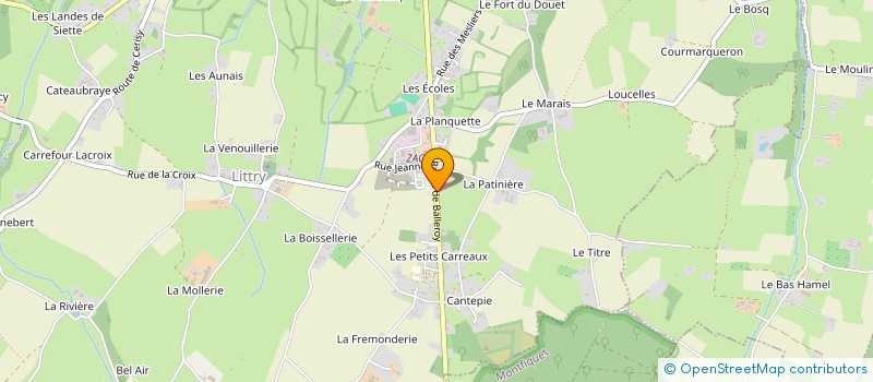 localisation de l'entreprise MONSIEUR ALLAN LE BATARD  LE MOLAY-LITTRY