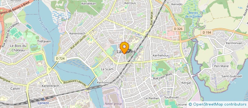 localisation de l'entreprise MONSIEUR ALLAN LE CLANCHE  LANESTER