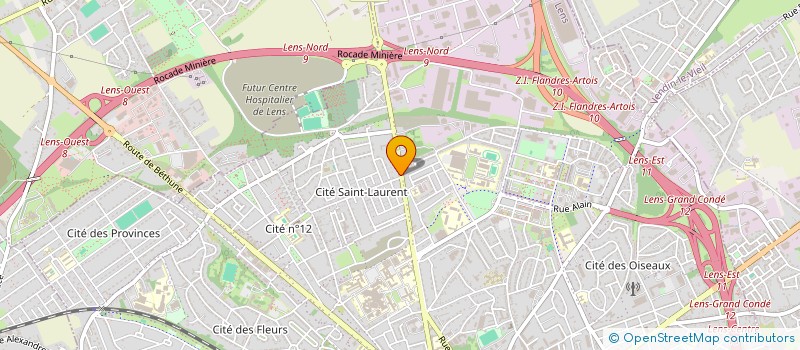 localisation de l'entreprise MONSIEUR ALLAN LENTREMY  LENS