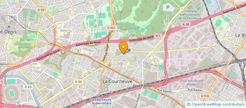 localisation de l'entreprise MONSIEUR ALLAN LEVY à LA COURNEUVE