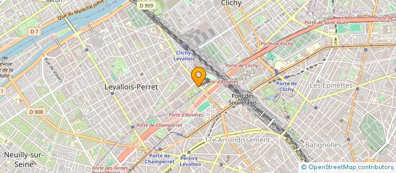 localisation de l'entreprise MONSIEUR ALLAN LORION  LEVALLOIS PERRET