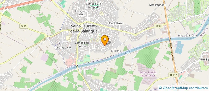 localisation de l'entreprise MONSIEUR ALLAN MAHI  SAINT-LAURENT-DE-LA-SALANQUE