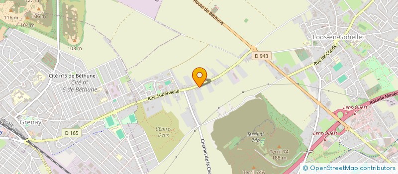 localisation de l'entreprise MONSIEUR ALLAN MAILLEUX  LOOS-EN-GOHELLE