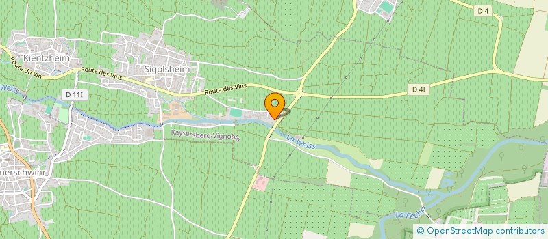 localisation de l'entreprise MONSIEUR ALLAN MAILLOU  KAYSERSBERG VIGNOBLE