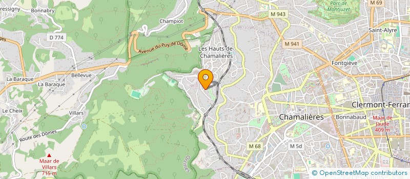 localisation de l'entreprise MONSIEUR ALLAN MARTEL à CHAMALIERES