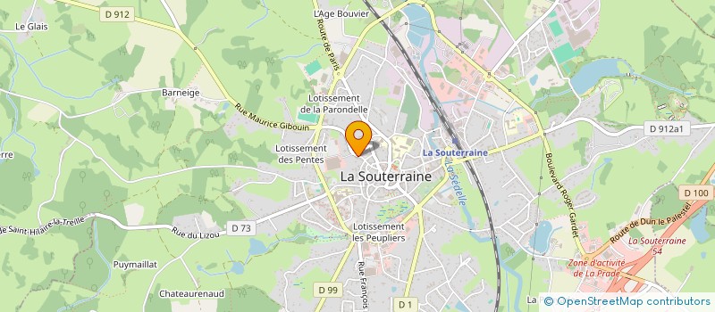 localisation de l'entreprise MONSIEUR ALLAN MILON  LA SOUTERRAINE