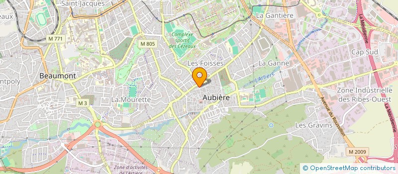 localisation de l'entreprise MONSIEUR ALLAN NARANIN  AUBIERE