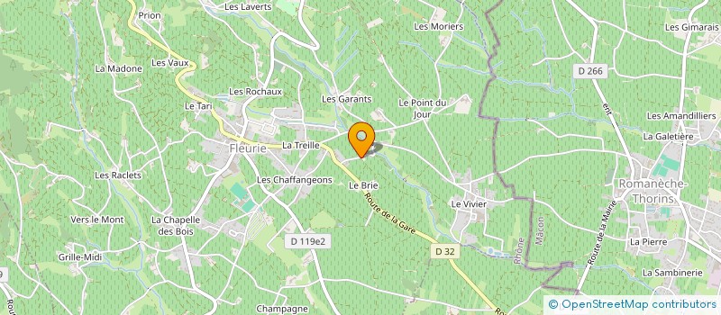 localisation de l'entreprise MONSIEUR ALLAN OZIER  FLEURIE