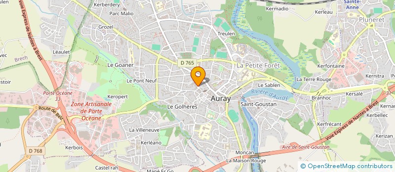 localisation de l'entreprise MONSIEUR ALLAN PAILLARDON à AURAY