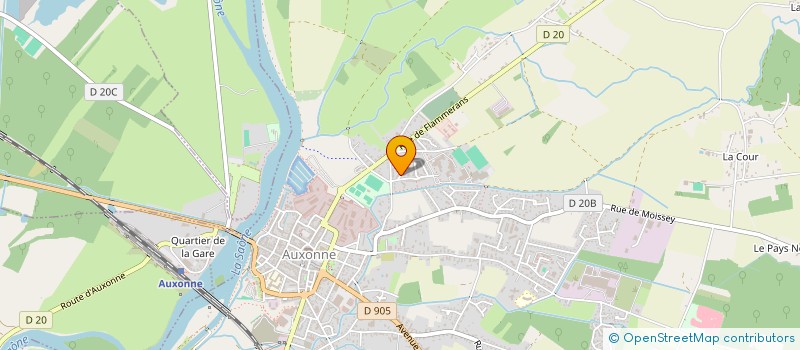 localisation de l'entreprise MONSIEUR ALLAN PETITGUYOT  AUXONNE