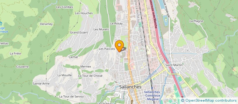 localisation de l'entreprise MONSIEUR ALLAN PINOIS  SALLANCHES