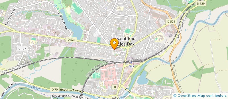 localisation de l'entreprise MONSIEUR ALLAN PINTO à SAINT-PAUL-LES-DAX