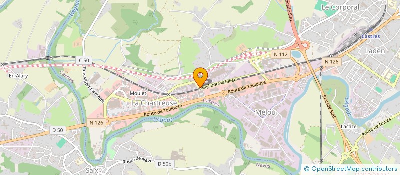 localisation de l'entreprise MONSIEUR ALLAN RASSIN  CASTRES