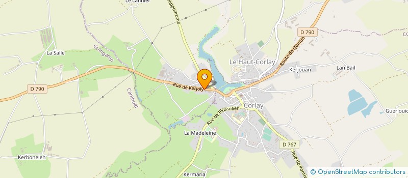 localisation de l'entreprise MONSIEUR ALLAN ROBERTSHAW  GUERLEDAN