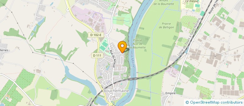 localisation de l'entreprise MONSIEUR ALLAN ROUXEL  BOUCHEMAINE