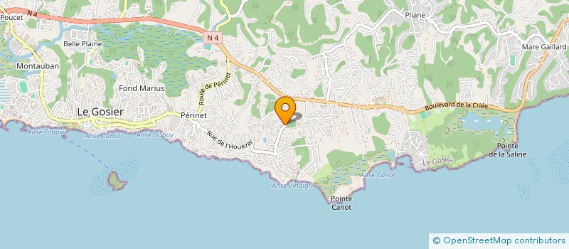 localisation de l'entreprise MONSIEUR ALLAN SELISE  LE GOSIER