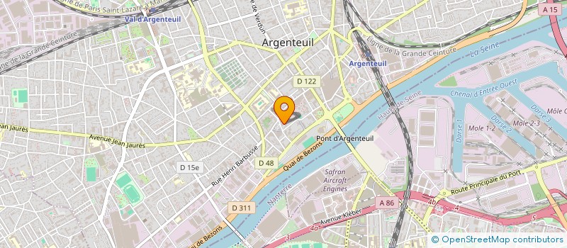 localisation de l'entreprise MONSIEUR ALLAN SHEHATA  ARGENTEUIL