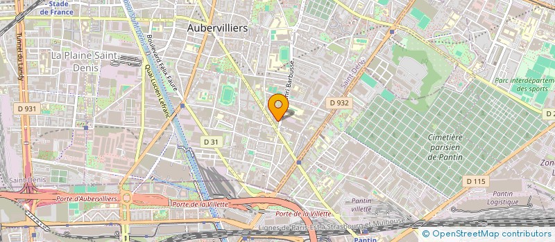 localisation de l'entreprise MONSIEUR ALLAN-TANGUY GLOU  AUBERVILLIERS