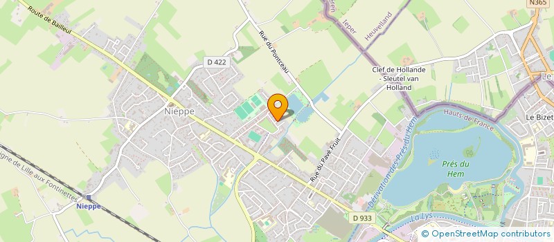 localisation de l'entreprise MONSIEUR ALLAN VANDOMMELE  NIEPPE