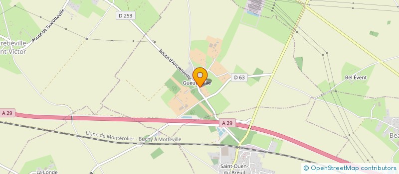 localisation de l'entreprise MONSIEUR ALLAN VEREL  GUEUTTEVILLE