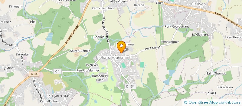 localisation de l'entreprise MONSIEUR ALLAN WILLMOTT  CLOHARS-FOUESNANT