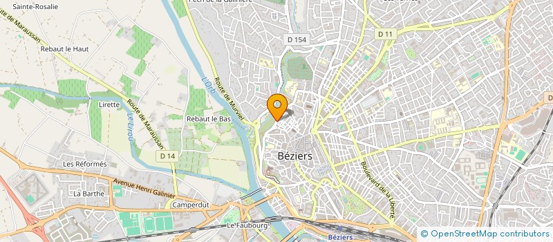 localisation de l'entreprise MONSIEUR ALLAN WITCHELL à BEZIERS