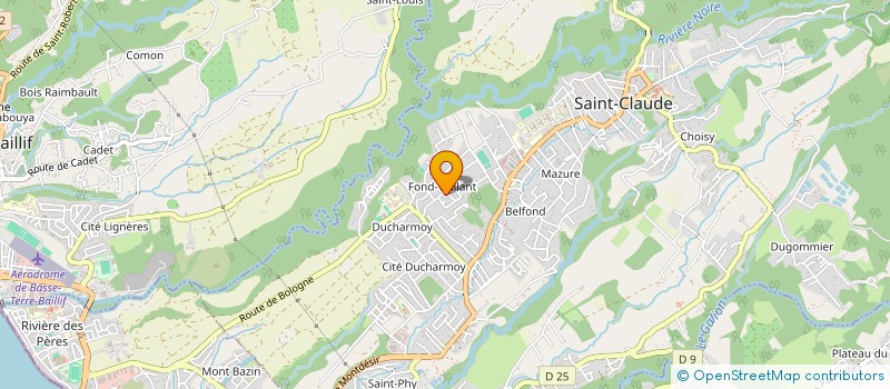 localisation de l'entreprise MONSIEUR ALLAN ZOU à SAINT-CLAUDE