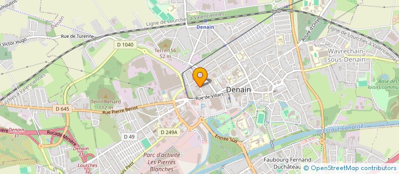 localisation de l'entreprise MONSIEUR ALLAOUA BENABDALLAH  DENAIN