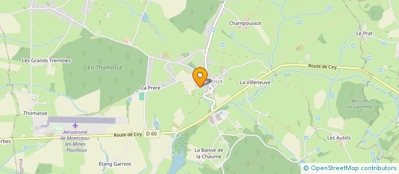 localisation de l'entreprise MONSIEUR ALLAOUA BOUDJADJA  POUILLOUX