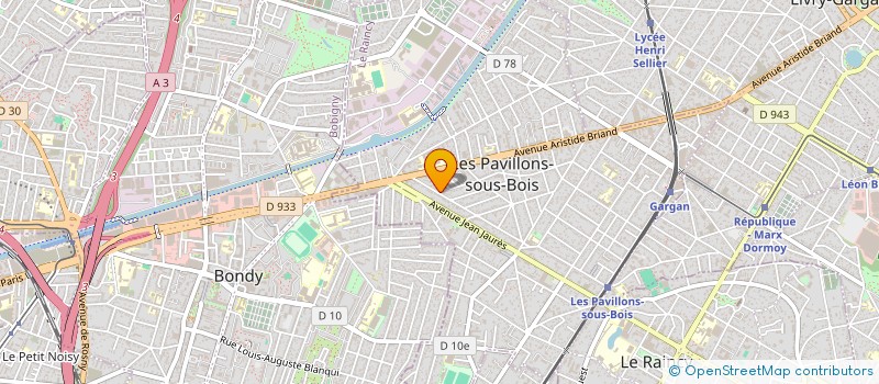 localisation de l'entreprise MONSIEUR ALLAOUA CHERGUI à LES PAVILLONS-SOUS-BOIS